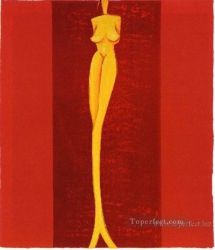 Arte original de Toperfect Painting - nude en rojo original decorado